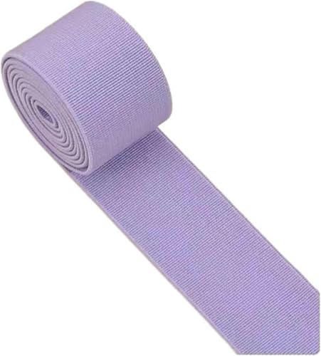 Nähzubehör Gummiband, hochelastisch, Flache Hose, verdickter Rock, elastisches Seil, Zubehör, 3 cm Breite, 2 m, 30 mm, Rot(Light Purple) von ZONSHJDKR