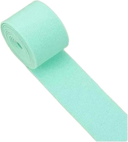 Nähzubehör Gummiband, hochelastisch, Flache Hose, verdickter Rock, elastisches Seil, Zubehör, 3 cm Breite, 2 m, 30 mm, Rot(Mint Green) von ZONSHJDKR