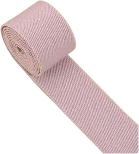 Nähzubehör Gummiband, hochelastisch, Flache Hose, verdickter Rock, elastisches Seil, Zubehör, 3 cm Breite, 2 m, 30 mm, Rot(Peach) von ZONSHJDKR