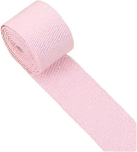 Nähzubehör Gummiband, hochelastisch, Flache Hose, verdickter Rock, elastisches Seil, Zubehör, 3 cm Breite, 2 m, 30 mm, Rot(Pink) von ZONSHJDKR
