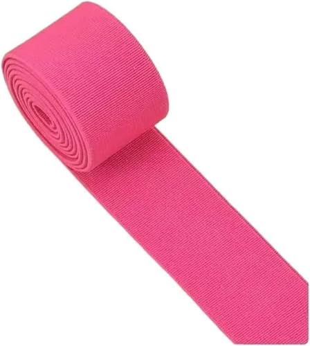 Nähzubehör Gummiband, hochelastisch, Flache Hose, verdickter Rock, elastisches Seil, Zubehör, 3 cm Breite, 2 m, 30 mm, Rot(Rose Red) von ZONSHJDKR