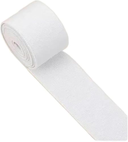 Nähzubehör Gummiband, hochelastisch, Flache Hose, verdickter Rock, elastisches Seil, Zubehör, 3 cm Breite, 2 m, 30 mm, Rot(White) von ZONSHJDKR