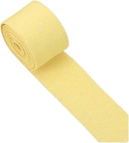 Nähzubehör Gummiband, hochelastisch, Flache Hose, verdickter Rock, elastisches Seil, Zubehör, 3 cm Breite, 2 m, 30 mm, Rot(Yellow) von ZONSHJDKR