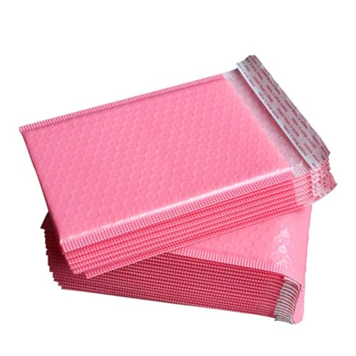 ZONSHJDKR 10 Stück rosa Luftpolsterumschlagbeutel, selbstklebend, gepolsterter Versandumschlag for Postboten mit Luftpolstertasche, Versandtasche(15X20CM(10pcs)) von ZONSHJDKR