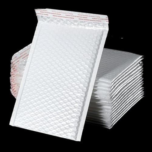 ZONSHJDKR 20 Stück Luftpolstertaschen, weiße Schaumstoff-Luftpolstertaschen, Versandtaschen, selbstverschließende Verpackungsbeutel aus Kunststoff, große Größe 2 x 36 cm(35x38cm20pcs) von ZONSHJDKR