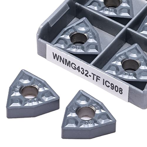 ZONSHJDKR Drehwendeplatten WNMG080408 TF IC908 Externe Drehwerkzeuge Hartmetalleinsatz Drehmaschinenschneider CNC-Fräsdrehwerkzeug ZONSHJDKR Drehwendeplatten WNMG080408 TF IC908 Externe Drehwerkzeuge Hartmetalleinsatz Drehmaschinenschneider CNC-Fräsdrehwerkzeug von ZONSHJDKR