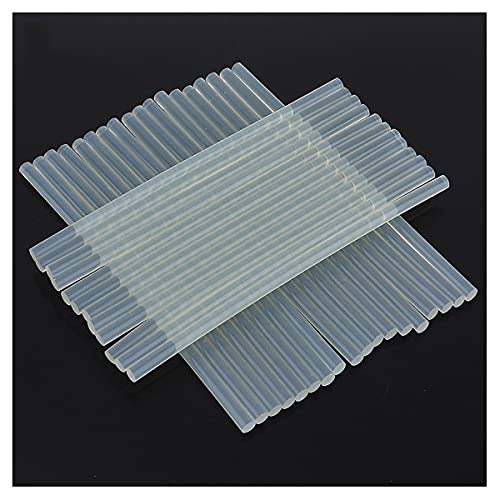 ZONSHJDKR Klebestifte 100 Stück/Set 7 mm x 190 transparente Heißklebestifte, Klebewerkzeuge for die Reparatur von Heißklebepistolen, Legierungszubehör, Schmelzklebestift von ZONSHJDKR
