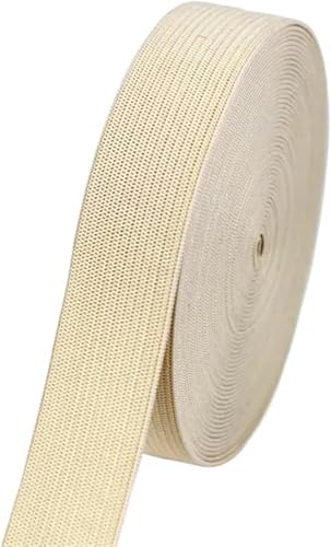 ZONSHJDKR Nähzubehör 1/2/5 Meter farbiges Gummiband, hochelastisches, Nähhandwerk for Heimspitzendekoration, Kleidungszubehör, 2, Rot(Beige,1meter) von ZONSHJDKR