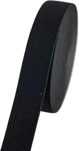 ZONSHJDKR Nähzubehör 1/2/5 Meter farbiges Gummiband, hochelastisches, Nähhandwerk for Heimspitzendekoration, Kleidungszubehör, 2, Rot(Black,1meter) von ZONSHJDKR