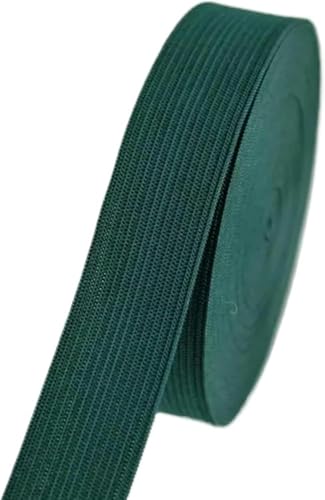 ZONSHJDKR Nähzubehör 1/2/5 Meter farbiges Gummiband, hochelastisches, Nähhandwerk for Heimspitzendekoration, Kleidungszubehör, 2, Rot(Dark Green,1meter) von ZONSHJDKR
