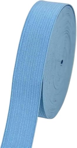 ZONSHJDKR Nähzubehör 1/2/5 Meter farbiges Gummiband, hochelastisches, Nähhandwerk for Heimspitzendekoration, Kleidungszubehör, 2, Rot(Light Blue,1meter) von ZONSHJDKR