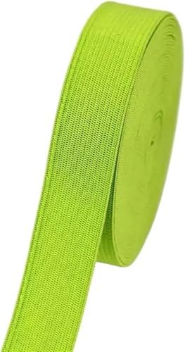 ZONSHJDKR Nähzubehör 1/2/5 Meter farbiges Gummiband, hochelastisches, Nähhandwerk for Heimspitzendekoration, Kleidungszubehör, 2, Rot(Light Green,1meter) von ZONSHJDKR