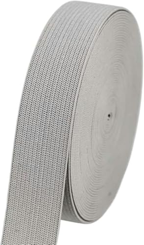 ZONSHJDKR Nähzubehör 1/2/5 Meter farbiges Gummiband, hochelastisches, Nähhandwerk for Heimspitzendekoration, Kleidungszubehör, 2, Rot(Light Grey,1meter) von ZONSHJDKR