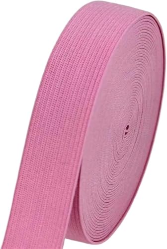ZONSHJDKR Nähzubehör 1/2/5 Meter farbiges Gummiband, hochelastisches, Nähhandwerk for Heimspitzendekoration, Kleidungszubehör, 2, Rot(Light Pink,1meter) von ZONSHJDKR