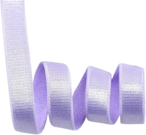 ZONSHJDKR Nähzubehör 10/20/50 Meter 10 mm Nylon-Gummibänder for Unterwäsche-BH-Träger Gummiband Schultergurt DIY Kleidungsdekor Nähzubehör-20 Meter_10 MM-Rot(Purple,50METERS-10MM) von ZONSHJDKR