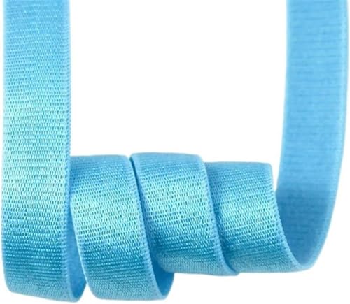 ZONSHJDKR Nähzubehör 10/20/50 Meter 10 mm Nylon-Gummibänder for Unterwäsche-BH-Träger Gummiband Schultergurt DIY Kleidungsdekor Nähzubehör-20 Meter_10 MM-Rot(Sky Blue,50METERS-10MM) von ZONSHJDKR