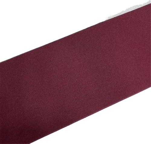 ZONSHJDKR Nähzubehör 10 cm verschlüsseltes hochelastisches Nylon-Gummiband mit hoher Taille, Sport- und Fitness-Gummiband, Blau(Wine Red) von ZONSHJDKR