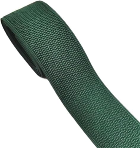 ZONSHJDKR Nähzubehör 5 cm Maiskörner-Gummibänder, Mehrfarbig, Nylon, Enger Gürtel, Hüftgürtel, Taillengummiband, DIY-Nähen, Kleidungszubehör, 1 Meter, Rot(Dark Green) von ZONSHJDKR