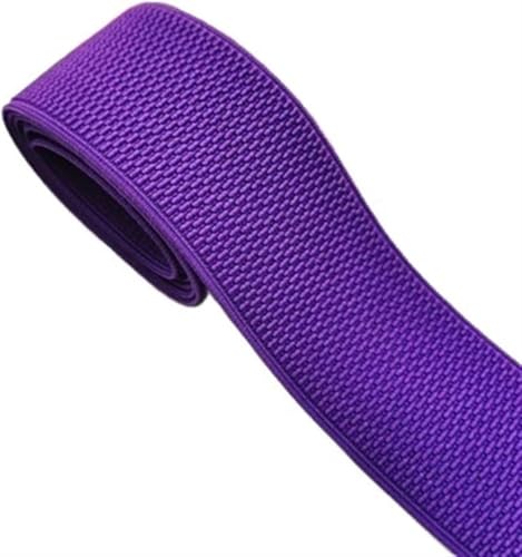 ZONSHJDKR Nähzubehör 5 cm Maiskörner-Gummibänder, Mehrfarbig, Nylon, Enger Gürtel, Hüftgürtel, Taillengummiband, DIY-Nähen, Kleidungszubehör, 1 Meter, Rot(Purple) von ZONSHJDKR