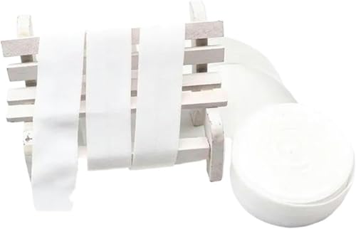ZONSHJDKR Nähzubehör 5 m farbiges Kantengummiband, hohe Elastizität, doppelt gefaltetes Gummiband, Heimdekoration, Nähgürtel, Bekleidungszubehör, 2 cm, Rot(White 2cm 5m) von ZONSHJDKR