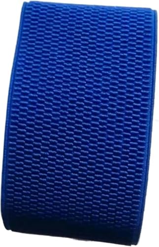 ZONSHJDKR Nähzubehör 6 cm breite Hosenrockgürtelfarbe Gummiband Twill-Gummiband Latex-Gummiband Gummiband-1M_60MM-Rot(Blue) von ZONSHJDKR