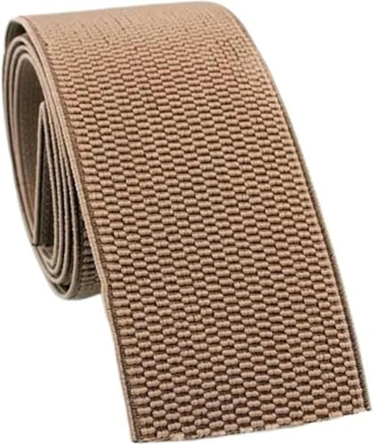 ZONSHJDKR Nähzubehör 6 cm breite Hosenrockgürtelfarbe Gummiband Twill-Gummiband Latex-Gummiband Gummiband-1M_60MM-Rot(Brown 01) von ZONSHJDKR
