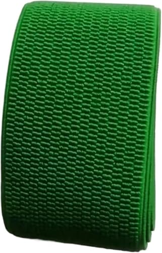 ZONSHJDKR Nähzubehör 6 cm breite Hosenrockgürtelfarbe Gummiband Twill-Gummiband Latex-Gummiband Gummiband-1M_60MM-Rot(Grass Green) von ZONSHJDKR