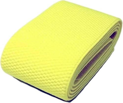 ZONSHJDKR Nähzubehör 6 cm breite Hosenrockgürtelfarbe Gummiband Twill-Gummiband Latex-Gummiband Gummiband-1M_60MM-Rot(Yellow) von ZONSHJDKR