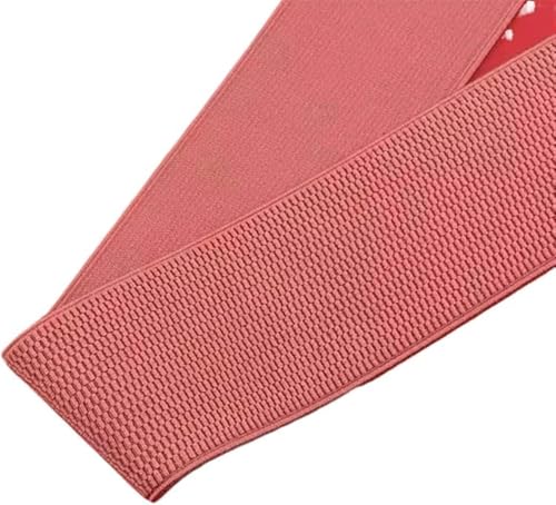 ZONSHJDKR Nähzubehör 6 cm elastischer Maiskorngürtel, lockerer, Enger Gürtel, Taillengürtel, 2 m, 60 mm, Schwarz(Nude Pink) von ZONSHJDKR