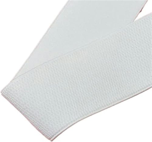 ZONSHJDKR Nähzubehör 6 cm elastischer Maiskorngürtel, lockerer, Enger Gürtel, Taillengürtel, 2 m, 60 mm, Schwarz(White) von ZONSHJDKR