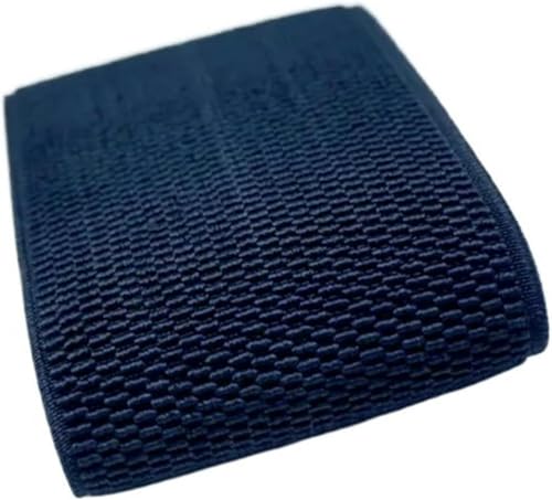 ZONSHJDKR Nähzubehör 7,5 cm breite Gummibänder for Nähen von Kleidungszubehör, Gummiband, Gummiband-1M_75MM-E1(Drak Blue) von ZONSHJDKR