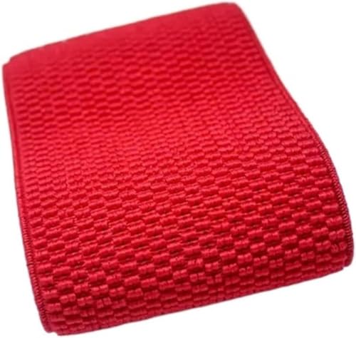ZONSHJDKR Nähzubehör 7,5 cm breite Gummibänder for Nähen von Kleidungszubehör, Gummiband, Gummiband-1M_75MM-E1(Red) von ZONSHJDKR