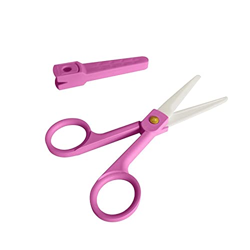ZONSHJDKR Schere Keramikschere mit Scheide Nahrungsergänzungsmittelschere Lebensmittelschneideschere(Purple) von ZONSHJDKR
