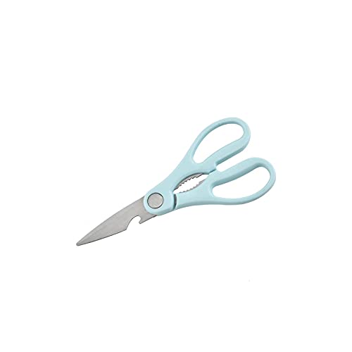 ZONSHJDKR Schere Salatschere, Edelstahl, multifunktionale Hühnerknochenschere, Fischschere, Küchenschere(Blue) von ZONSHJDKR