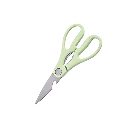 ZONSHJDKR Schere Salatschere, Edelstahl, multifunktionale Hühnerknochenschere, Fischschere, Küchenschere(Green) von ZONSHJDKR