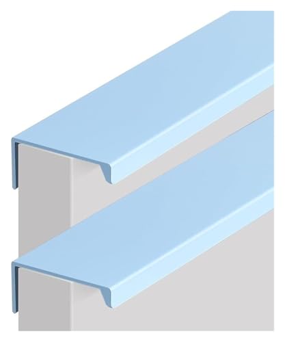 ZONSHJDKR Schrankgriff Blaue Möbelgriffe, verdeckte Küchenschrankgriffe, Aluminium-Schubladengriffe, unsichtbare Kleiderschranktürgriffe, 2 Stück(Length 150mm) von ZONSHJDKR