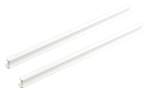 ZONSHJDKR Schrankgriff Möbelgriffe aus Aluminiumlegierung, weiße Küchenschrankgriffe, massiver Schrankschubladengriff, verlängerte Griffe for Kleiderschranktüren, 2 Stück(Length 150mm) von ZONSHJDKR