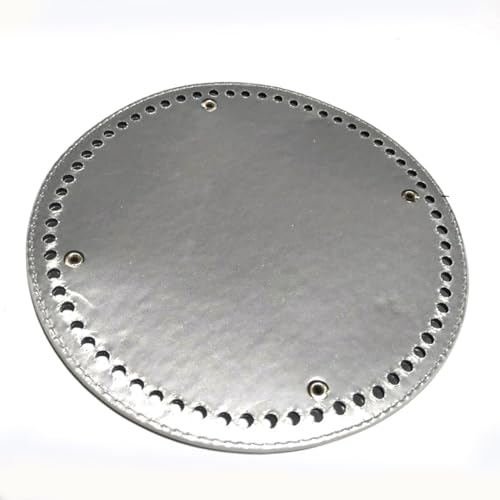 ZONSHJDKR Taschenboden 19 x 19 cm, 1/2 Stück, runde Taschenböden, Lederböden for gehäkelte Taschenböden, handgewebte Taschenböden, gehäkelte Korbböden, Taschenherstellungsset(Glossy Silver,2 PCS) ZONSHJDKR Taschenboden 19 x 19 cm, 1/2 Stück, runde Taschenböden, Lederböden for gehäkelte Taschenböden, handgewebte Taschenböden, gehäkelte Korbböden, Taschenherstellungsset(Glossy Silver,2 PCS) von ZONSHJDKR