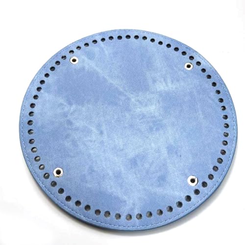ZONSHJDKR Taschenboden 19 x 19 cm, 1/2 Stück, runde Taschenböden, Lederböden for gehäkelte Taschenböden, handgewebte Taschenböden, gehäkelte Korbböden, Taschenherstellungsset(Light Blue,2 PCS) ZONSHJDKR Taschenboden 19 x 19 cm, 1/2 Stück, runde Taschenböden, Lederböden for gehäkelte Taschenböden, handgewebte Taschenböden, gehäkelte Korbböden, Taschenherstellungsset(Light Blue,2 PCS) von ZONSHJDKR