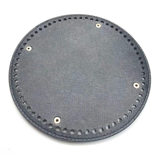 ZONSHJDKR Taschenboden 19 x 19 cm, 1/2 Stück, runde Taschenböden, Lederböden for gehäkelte Taschenböden, handgewebte Taschenböden, gehäkelte Korbböden, Taschenherstellungsset(Pattern Black,2 PCS) ZONSHJDKR Taschenboden 19 x 19 cm, 1/2 Stück, runde Taschenböden, Lederböden for gehäkelte Taschenböden, handgewebte Taschenböden, gehäkelte Korbböden, Taschenherstellungsset(Pattern Black,2 PCS) von ZONSHJDKR