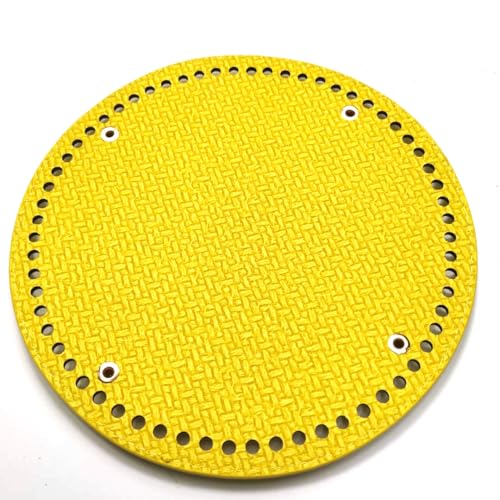 ZONSHJDKR Taschenboden 19 x 19 cm, 1/2 Stück, runde Taschenböden, Lederböden for gehäkelte Taschenböden, handgewebte Taschenböden, gehäkelte Korbböden, Taschenherstellungsset(Pattern Yellow,2 PCS) ZONSHJDKR Taschenboden 19 x 19 cm, 1/2 Stück, runde Taschenböden, Lederböden for gehäkelte Taschenböden, handgewebte Taschenböden, gehäkelte Korbböden, Taschenherstellungsset(Pattern Yellow,2 PCS) von ZONSHJDKR
