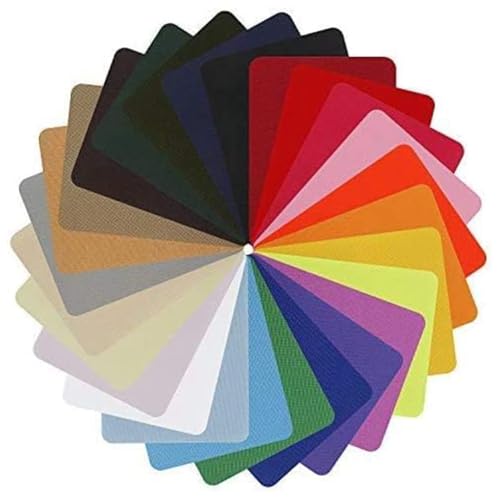 ZONTTR DIY Mehrfarbiges Flicken-Set, 29 Flicken zum Aufbügeln, 12,4 x 9,4 cm, für Jeans und Kleidungsreparaturen von ZONTTR