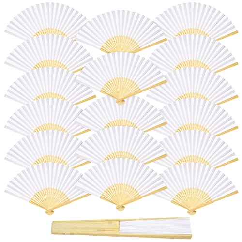 ZOOI Fächer Hochzeit - 18 Pack Handfächer Hochzeit Deko Fächer Weiß Faltfächer Gastgeschenk Fecher Sommer Hochzeit, Hochzeitsdeko Hand Fan Asiatische Deko für Geburttag Party Wedding, Wand Dekoration ZOOI Fächer Hochzeit - 18 Pack Handfächer Hochzeit Deko Fächer Weiß Faltfächer Gastgeschenk Fecher Sommer Hochzeit, Hochzeitsdeko Hand Fan Asiatische Deko für Geburttag Party Wedding, Wand Dekoration von ZOOI