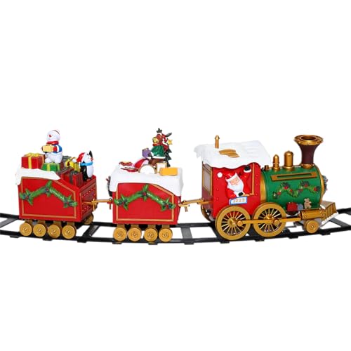 ZOOMIMI Elegante Weihnachtsfreude Zug Ornament Festival Weihnachtszug Set Dekoration rund um den Baum mit Lichtern und Geräuschen ZOOMIMI Elegante Weihnachtsfreude Zug Ornament Festival Weihnachtszug Set Dekoration rund um den Baum mit Lichtern und Geräuschen von ZOOMIMI