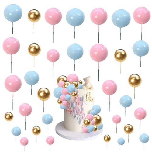 ZOOMPIL 108pcs Tortendeko Kugeln, Gold Weiß Blau Kuchen Dekoration Kugel Kuchen Schaumkugeln DIY Cake Topper Topper für Geburtstag Hochzeit Hochzeitstag Babyparty Deko ZOOMPIL 108pcs Tortendeko Kugeln, Gold Weiß Blau Kuchen Dekoration Kugel Kuchen Schaumkugeln DIY Cake Topper Topper für Geburtstag Hochzeit Hochzeitstag Babyparty Deko von ZOOMPIL