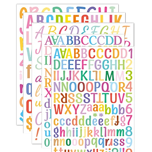 ZOOMPIL Alphabet Nummer Aufkleber, Bunt Buchstaben Aufkleber, Selbstklebende Vinyl Buchstaben Nummern Aufkleber, Für DIY Scrapbooking oder Verschönerung zum Beschriften, 5 Blätter ZOOMPIL Alphabet Nummer Aufkleber, Bunt Buchstaben Aufkleber, Selbstklebende Vinyl Buchstaben Nummern Aufkleber, Für DIY Scrapbooking oder Verschönerung zum Beschriften, 5 Blätter von ZOOMPIL