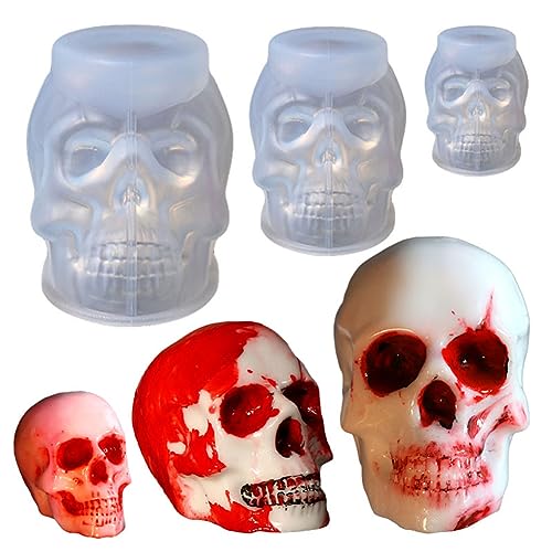 ZOOMPIL Totenkopf Epoxidharz Silikonform, Narbengesicht Totenkopf Silikonform, Halloween Totenkopf Silikonform, für DIY-Harz, Epoxidguss, Handwerk ZOOMPIL Totenkopf Epoxidharz Silikonform, Narbengesicht Totenkopf Silikonform, Halloween Totenkopf Silikonform, für DIY-Harz, Epoxidguss, Handwerk von ZOOMPIL