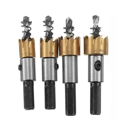 Bohrer-Set, 1 Stück 12/14/16/18 mm Bohrer mit Stahlspitze für Metall und Holz, Lochschneide(14mm) von ZOOPH