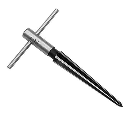 Bohrer-Set, 1 Stück 5-16 mm, Handreibahle mit Bohrung für Brückenstift, T-Griff, konische 6-Flöte, Schreiner-Werkzeug Bohrer-Set, 1 Stück 5-16 mm, Handreibahle mit Bohrung für Brückenstift, T-Griff, konische 6-Flöte, Schreiner-Werkzeug von ZOOPH
