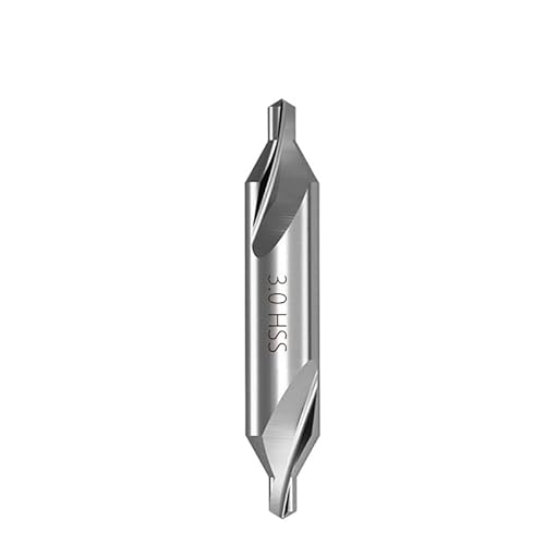 Bohrer-Set, 1 Stück 60-Grad-Zentralbohrer für Metall, Elektrowerkzeuge, Lochschneider 1,0/1,5/2,0/2,5/3,0/3,5/4,0/5,0 mm (3,0 mm) von ZOOPH